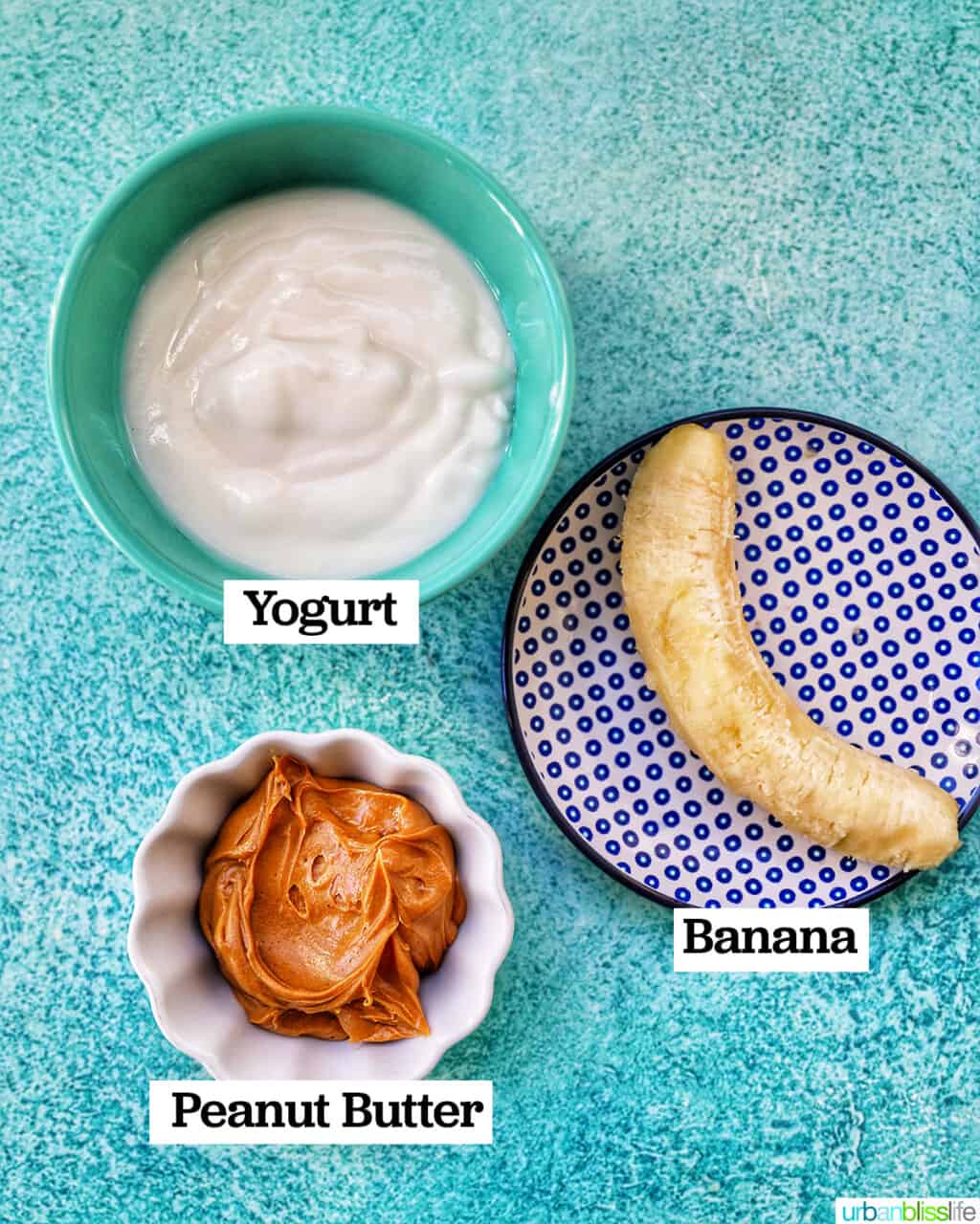 3 ingredients to make frozen peanut butter banana dog treats