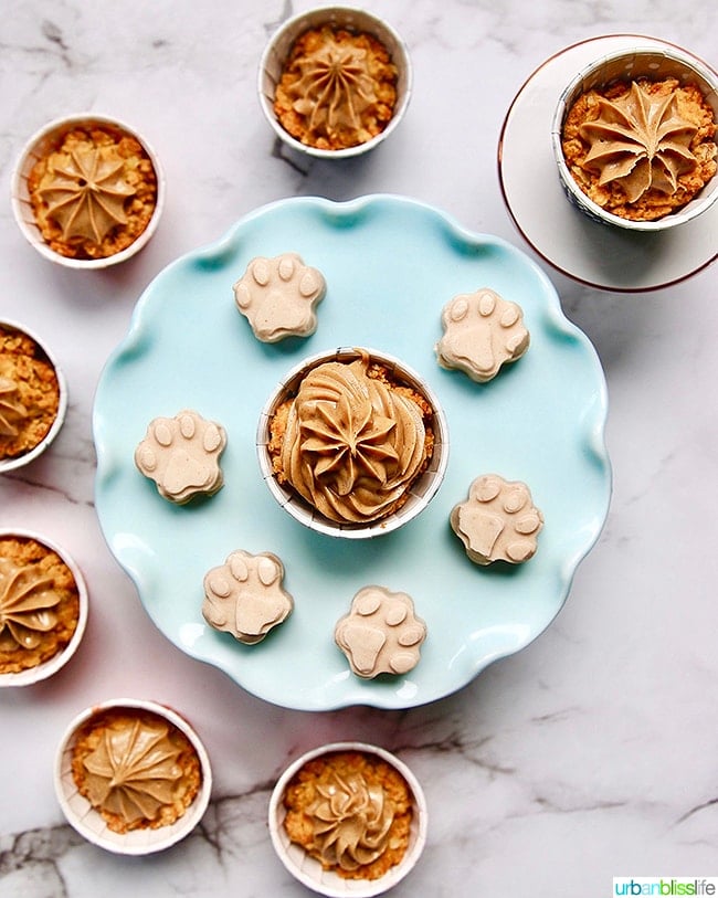 Peanut Butter Pupcakes homemade dog treats