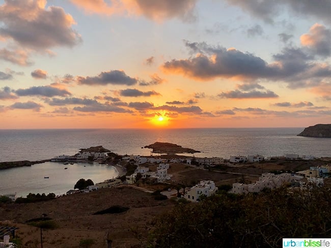 Sunset at Lefkos Karpathos Island Greece