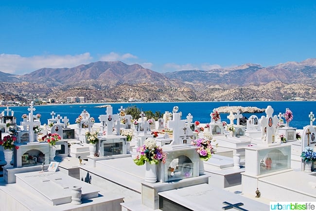 cemetery on Karpathos Island, Greece