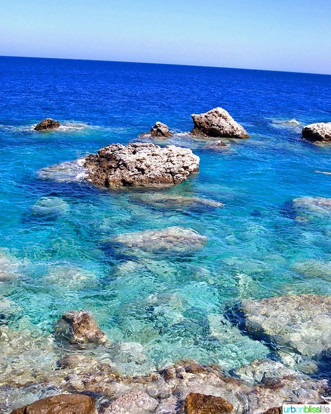 beautiful turquoise waters of Karpathos island, Greece