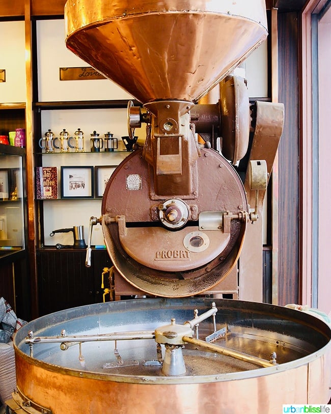 old coffee roaster in Athens, Greece