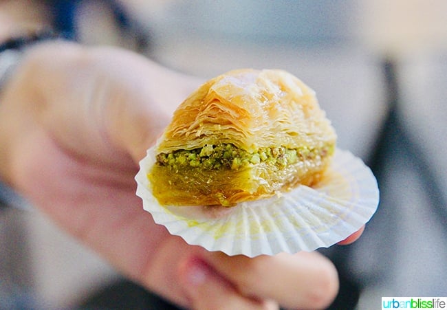 Greek baklava in Athens, Greece