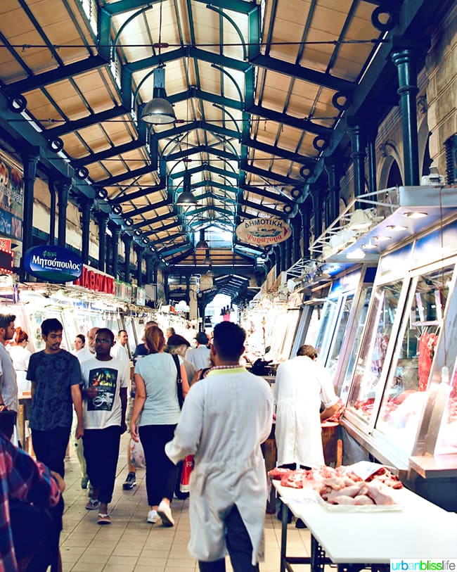 Meat market of Athens