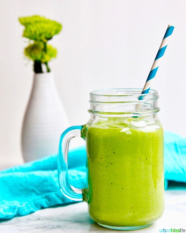 Avocado Green Smoothie recipe - Urban Bliss Life