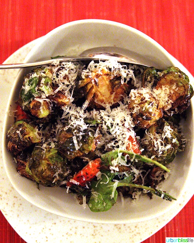 brussels sprouts salad at Oveja Negra restaurant