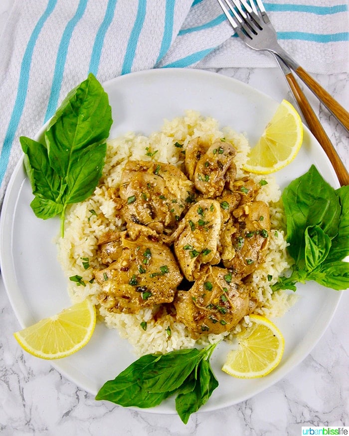 Instant Pot Lemon Garlic Chicken