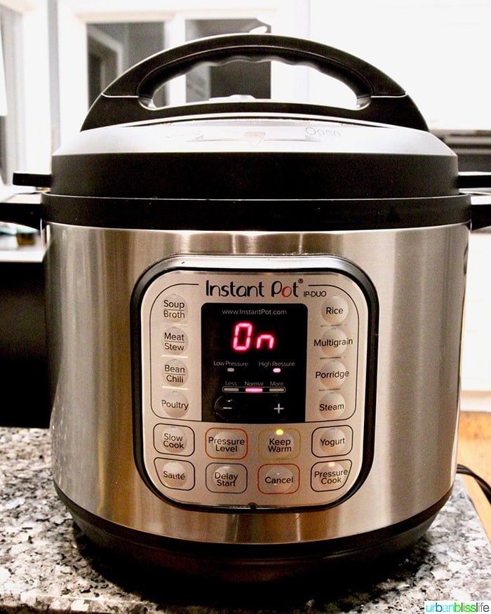 Instant Pot Pressure Cooker used for UrbanBlissLife.com recipes