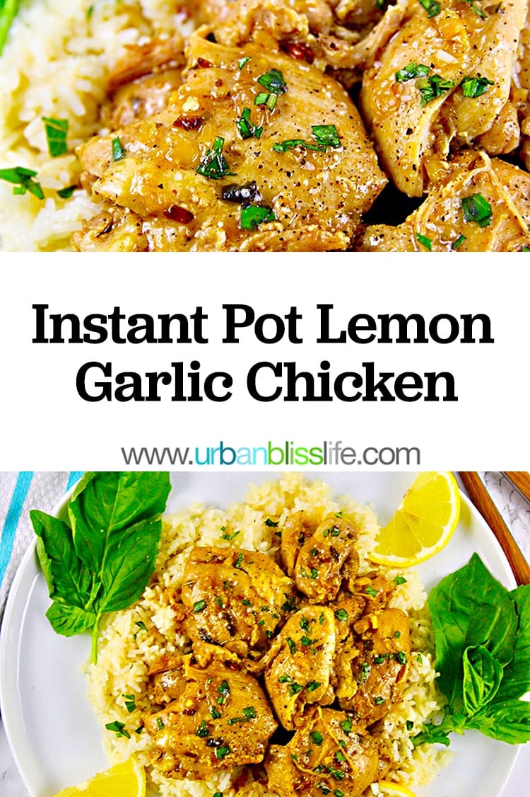 Instant Pot Lemon Garlic Chicken