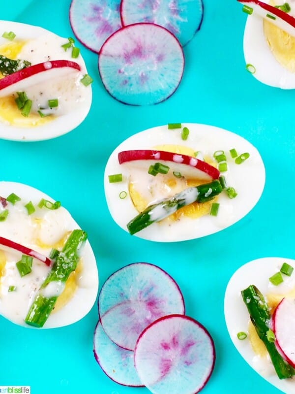 Easy Veggie Ranch Egg Appetizers