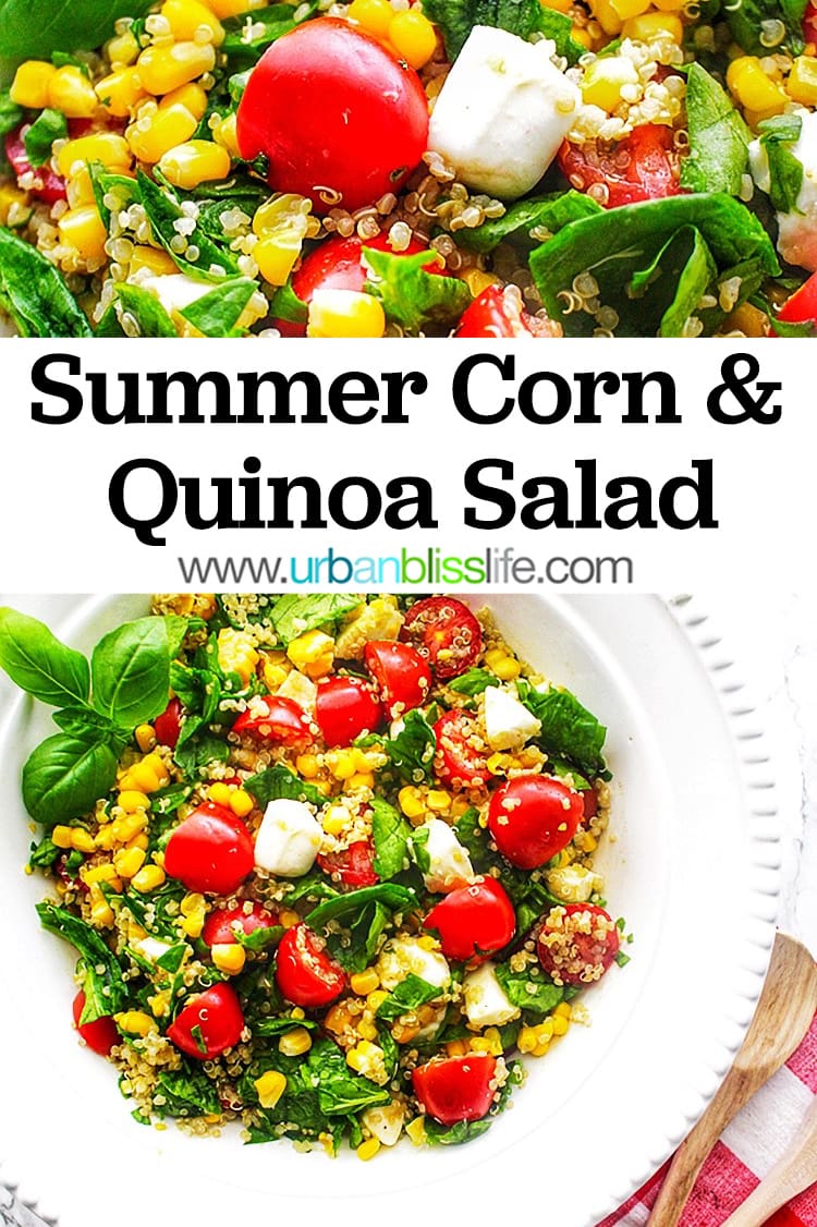 Summer Corn & Quinoa Caprese Salad