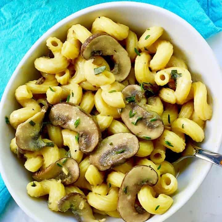 Creamy Vegan Mushroom Pasta - Urban Bliss Life