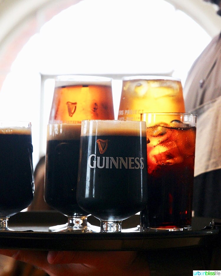 Tray of Guinness beer