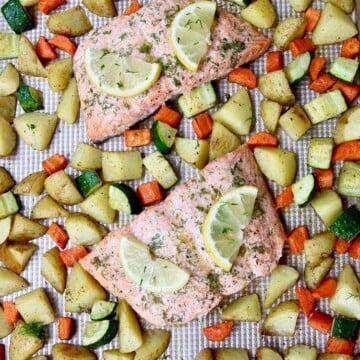 Sheet Pan Salmon and Vegetables