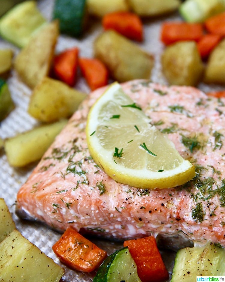 salmon and lemon