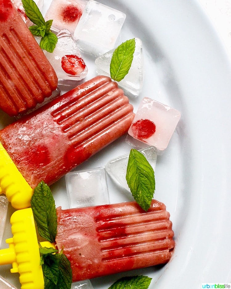 Strawberry Rhubarb Popsicles