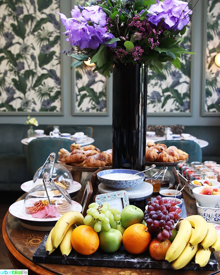 breakfast buffet at Wilder Townhouse