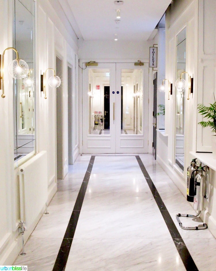 marble hallway at Wilder Townhouse