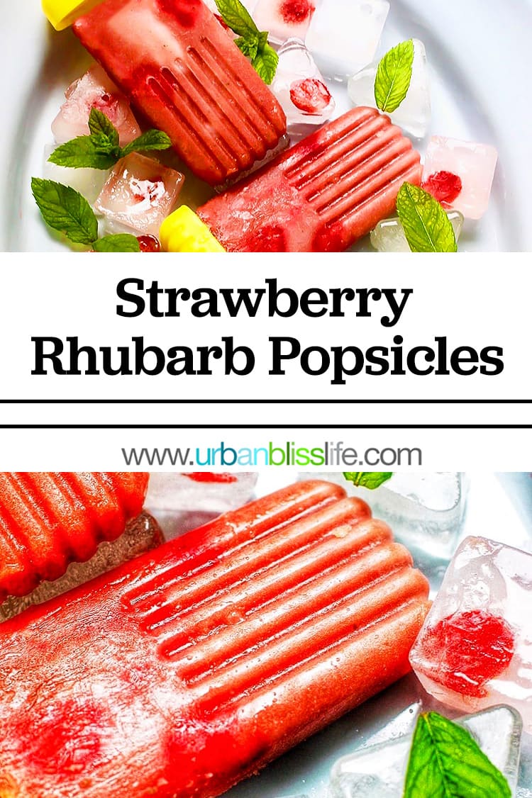 strawberry rhubarb popsicles