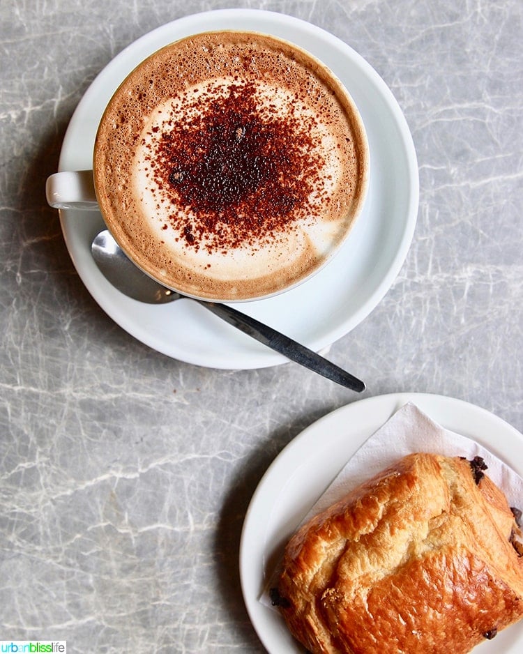 Cafe Nero coffee croissant