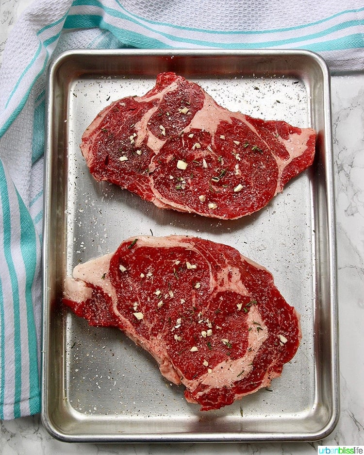 Rib Eye Steaks On Pan 2 Urban Bliss Life 