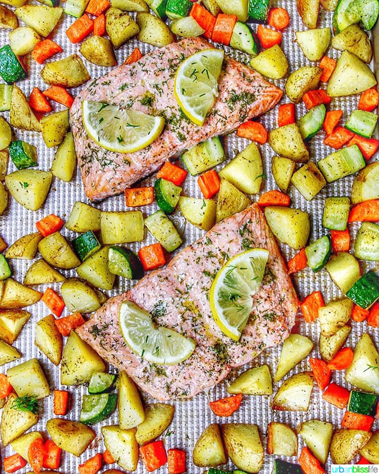 Sheet Pan Salmon and Vegetables