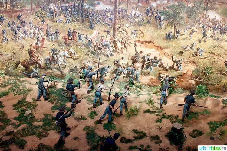 diorama of the Battle of Atlanta.