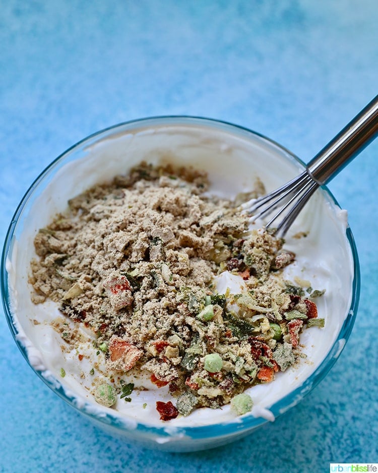 ingredients for dairy-free spinach dip