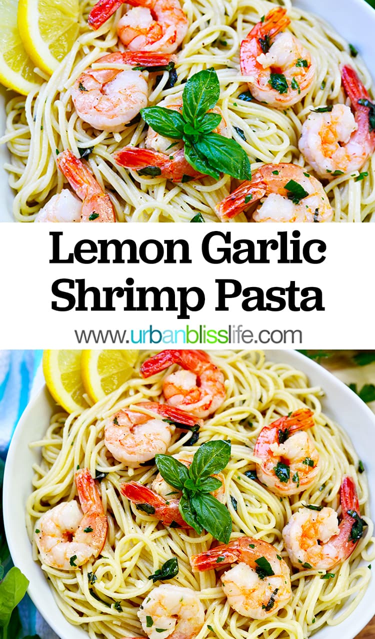 Lemon Garlic Shrimp Pasta recipe - Urban Bliss Life