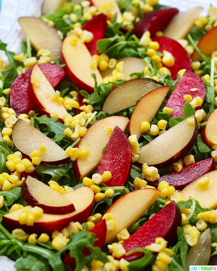 Broiled Peach Summer Salad - Food Heaven Made Easy