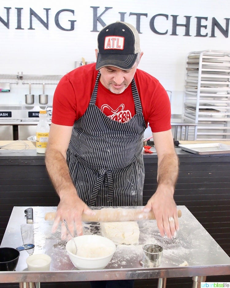 The Learning Kitchen Todd rolling dough