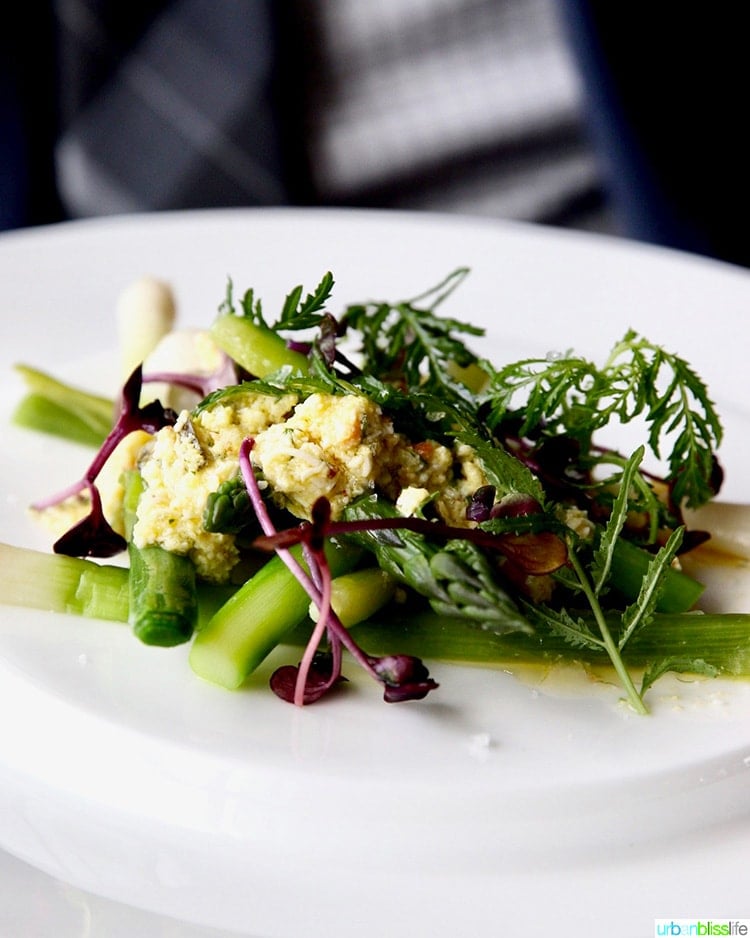 salad at Manhatta restaurant in NYC