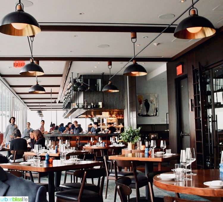 Manhatta restaurant interior dining room