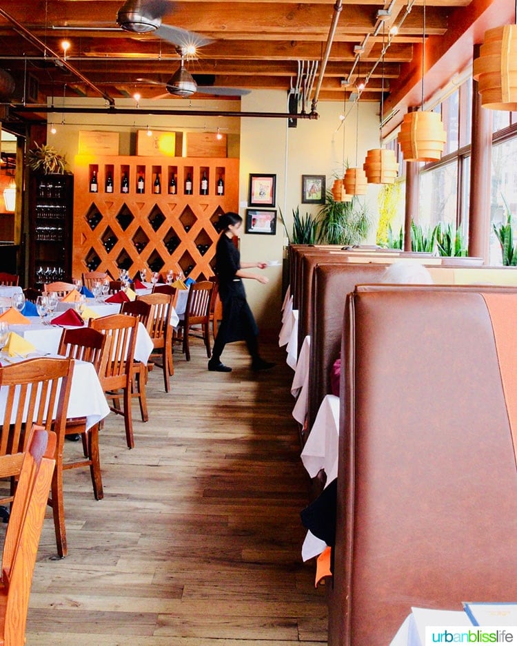 dining room at Andina restaurant in Portland, Oregon