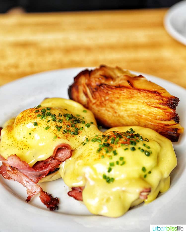 eggs benedict at Olympia Provisions