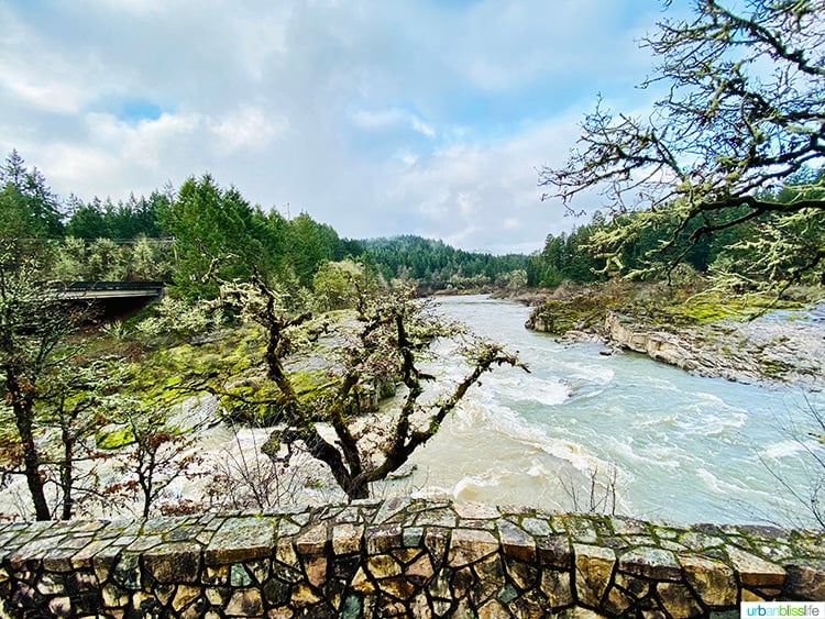 wide pic of colliding rivers viewpoint