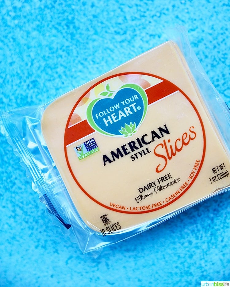 Follow Your Heart dairy free cheese slices