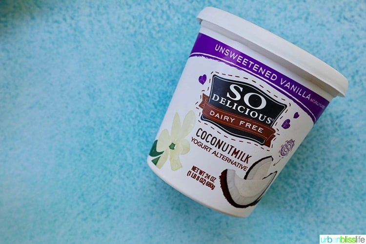 So Delicious organic dairy-free yogurt alternative