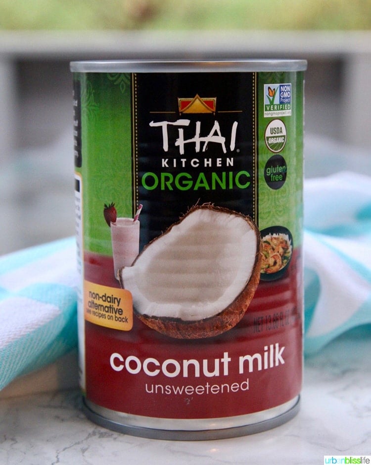 can of Thai kitchen organic coconut milk.
