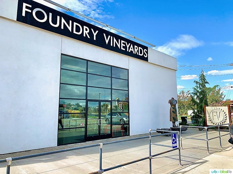 Foundry Vineyards wine tasting room in walla walla