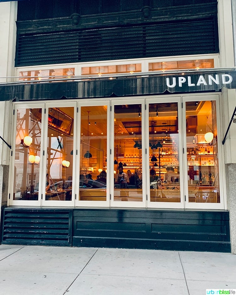 Upland NYC restaurant exterior