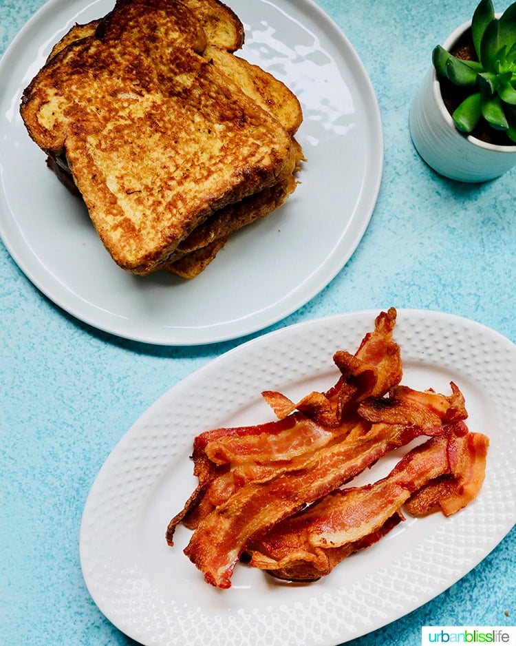 air fryer bacon and french toast