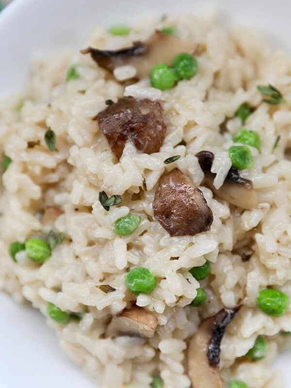 instant Pot mushroom risotto