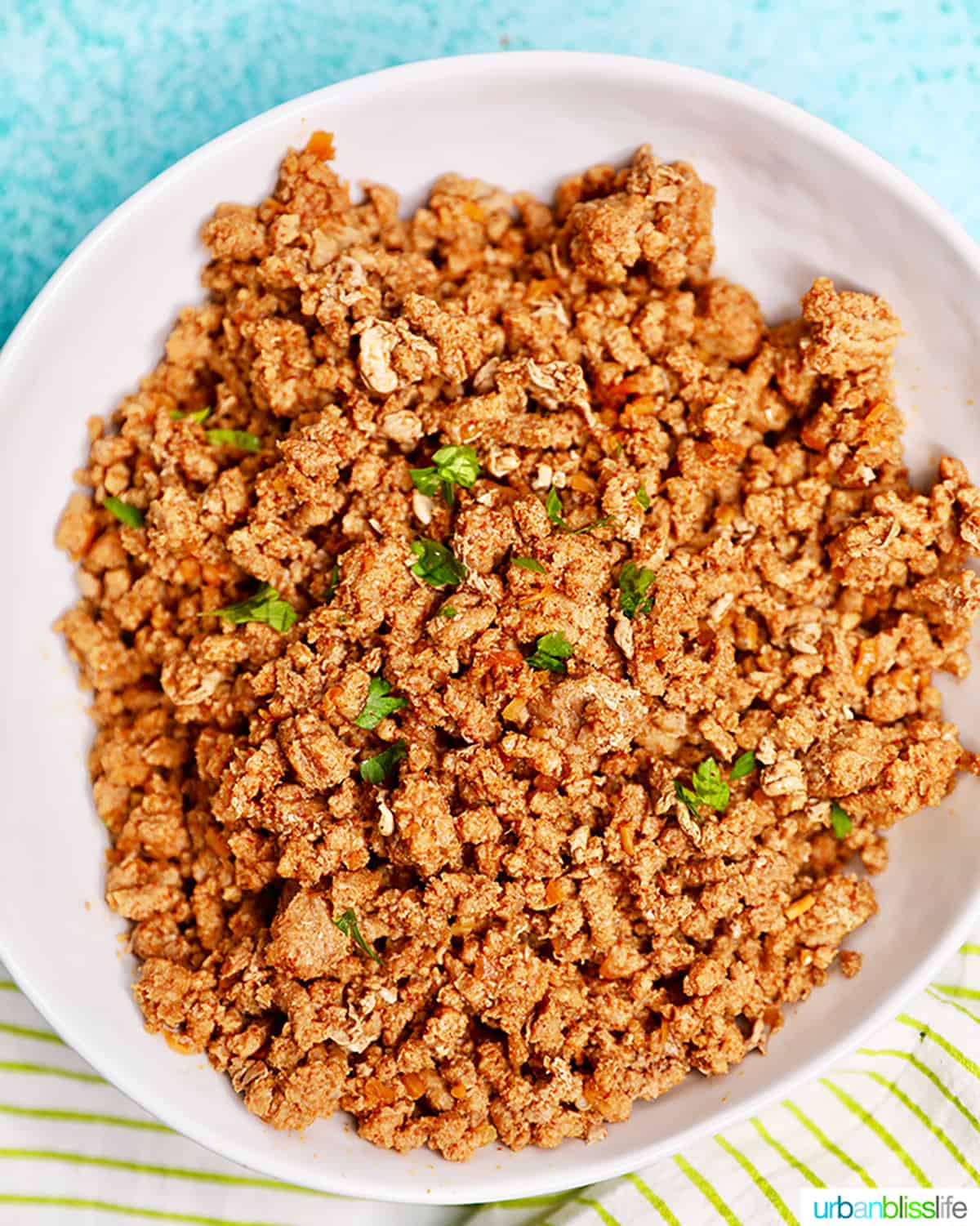 instant pot taco meat in bowl