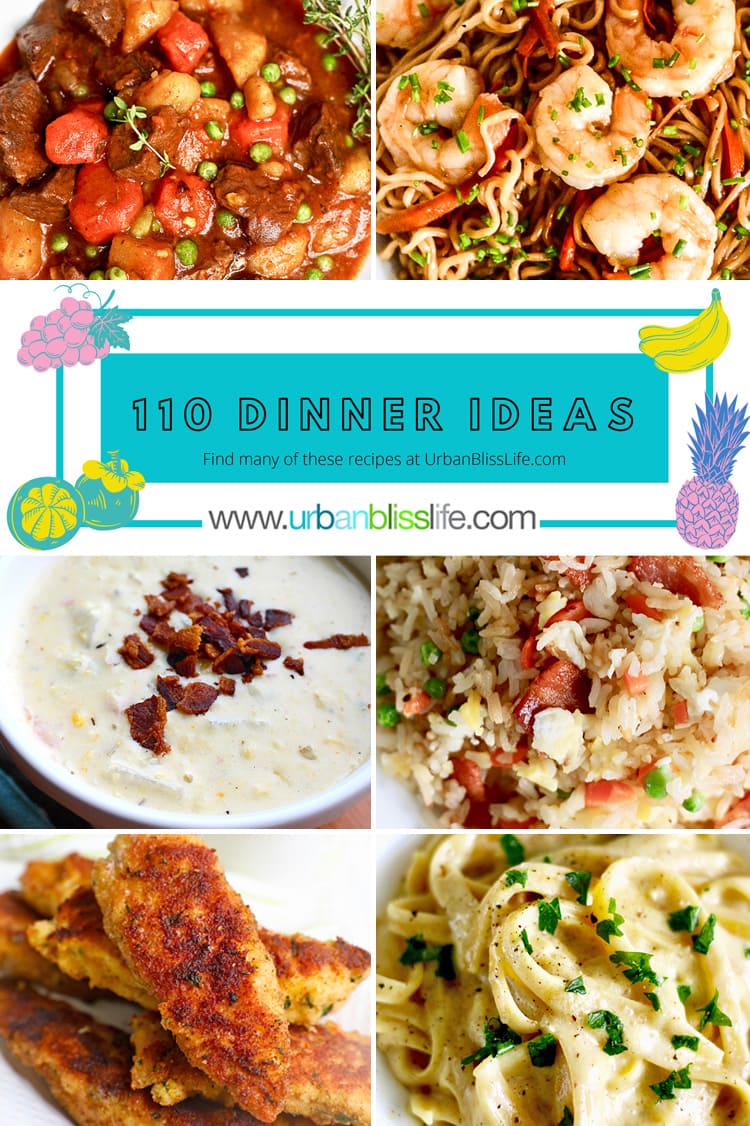 110 Family Friendly Dinner Ideas