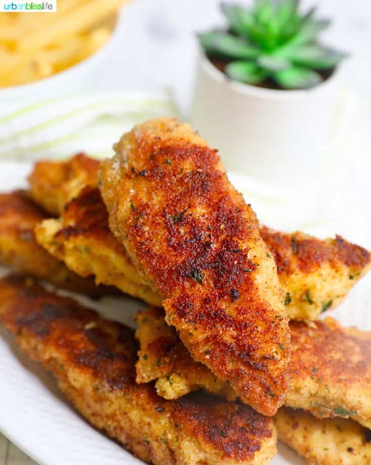 Easy Breaded Chicken Tenders recipe - Urban Bliss Life