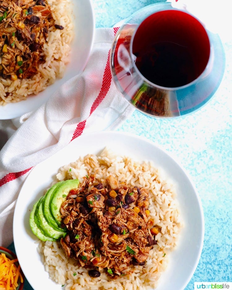 Instant Pot Fiesta Chicken with red wine