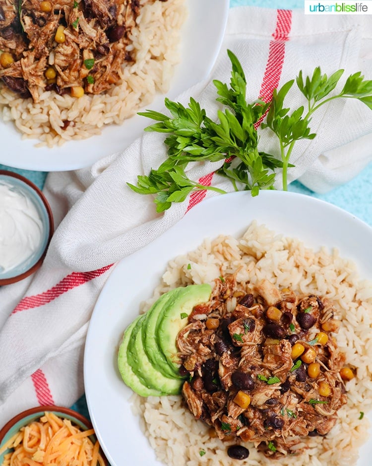 two bowls of Fiesta Chicken