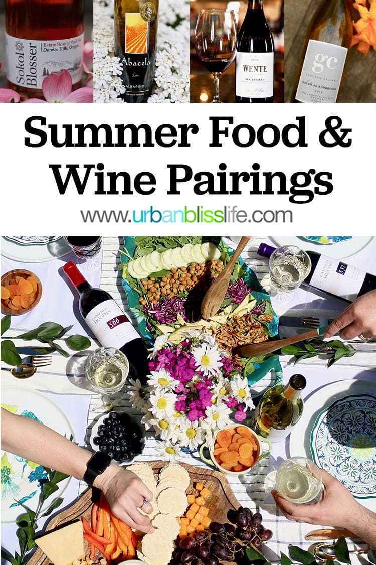 summer wine and food pairings