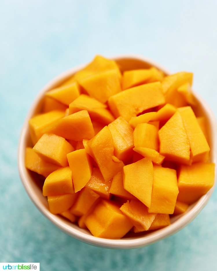 bowl of mangoes
